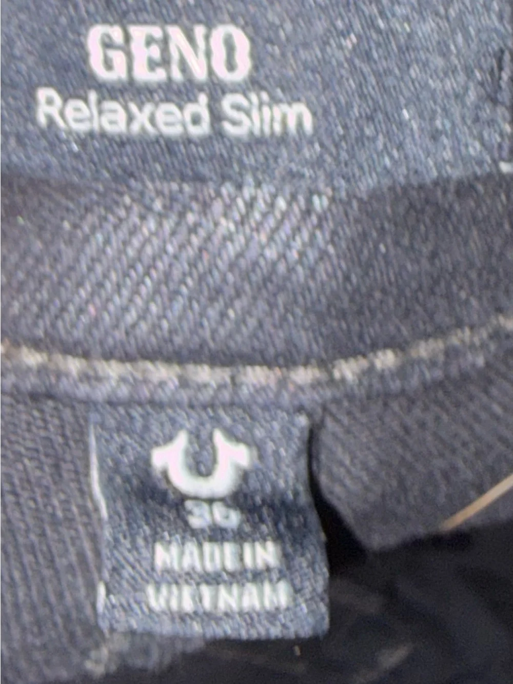 True Religion Men's Black Straight Jeans